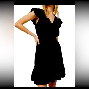 NWT Rails Tara Smocked Lace Detail Dress Black